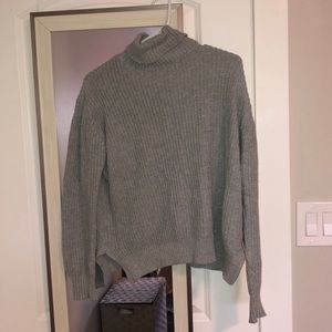 Gray cropped sweater